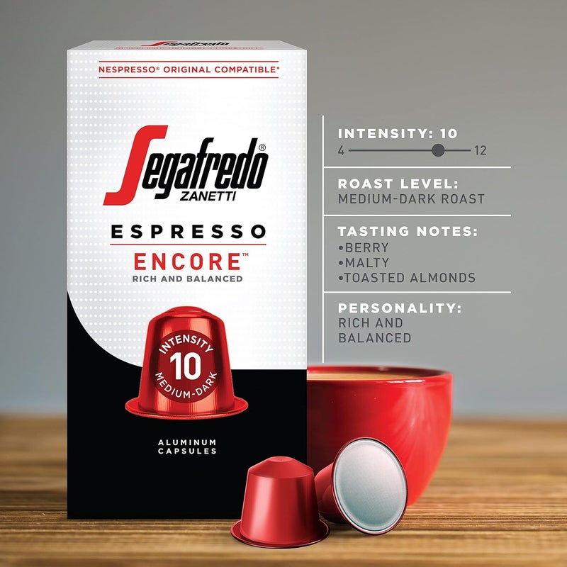 Segafredo Zanetti Espresso Capsules - Encore Medium-Dark Roast - Image 2